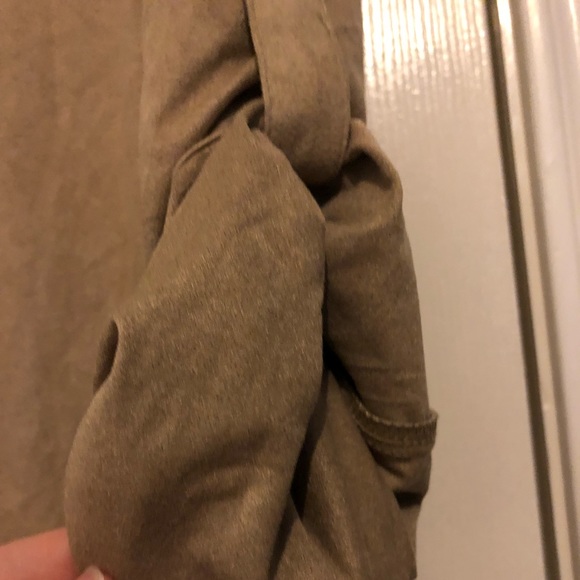 Tan mid-length button down dress - Picture 6 of 7